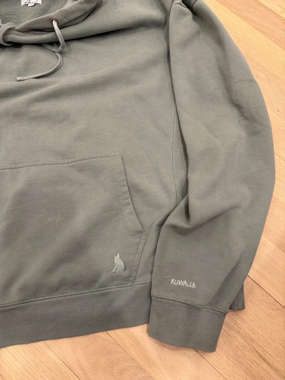 Kuwalla-teeMen's Hooded Sweatshirt in sage - Picture 3 of 5